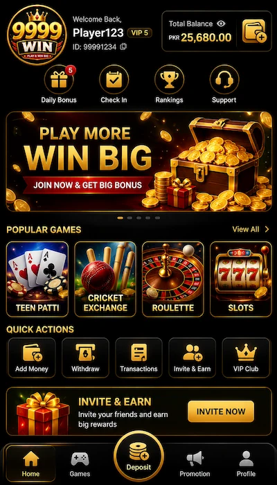 9999win game dashboard image
