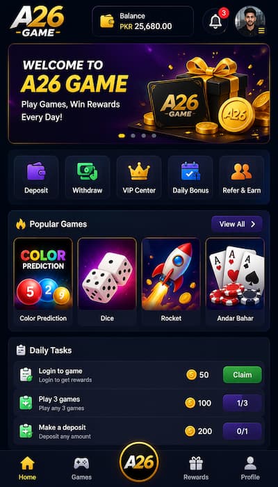 a26 game dashboard image