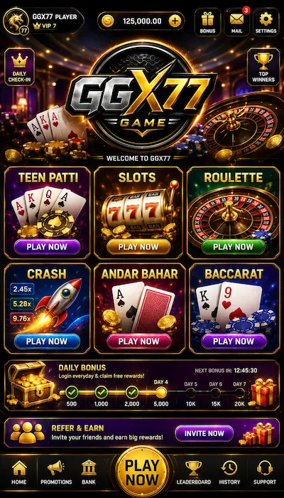 ggx77 game dashboard image