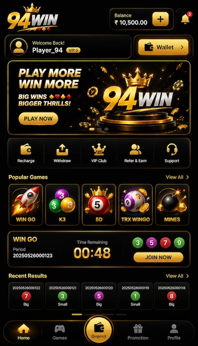 94win game dashboard image