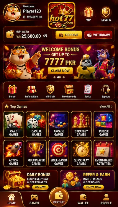 hot 77 game dashboard image