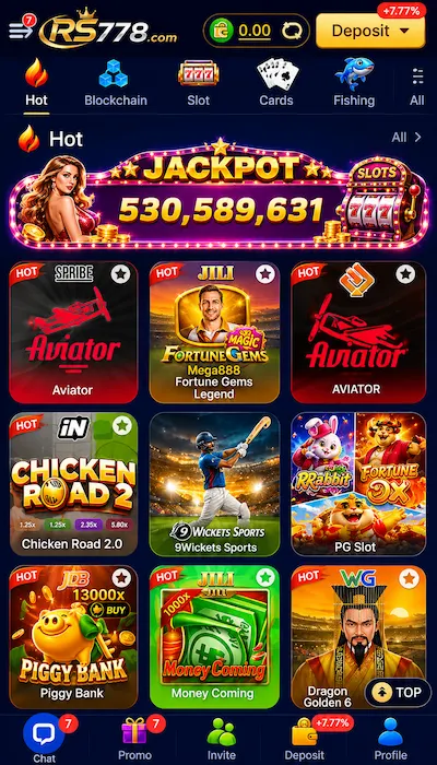 rs778 win game dashboard image