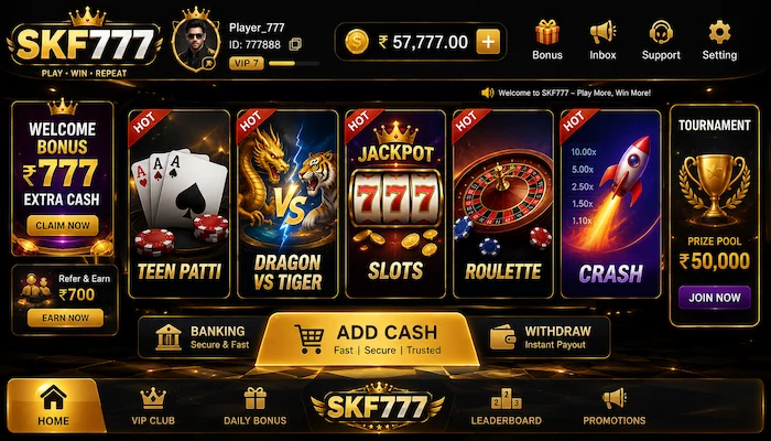 skf777 game dashboard image