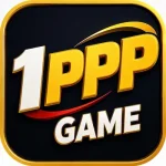 1PPP Game logo with bold gold and white text on a black background