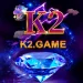 K2 Game logo with K2.GAME text and blue diamond