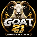 Goat21 Game logo with goat icon and GenralAPK.com.pk branding.